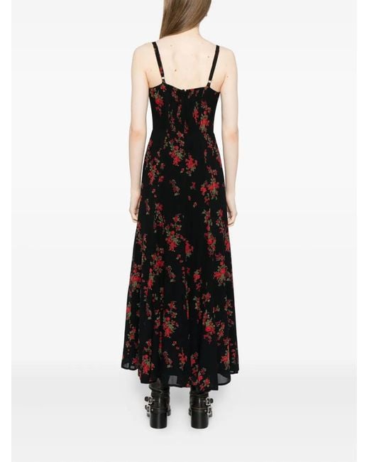 Reformation Black Eridania Dress