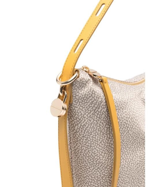 Borbonese White Patterned Shoulder Bag