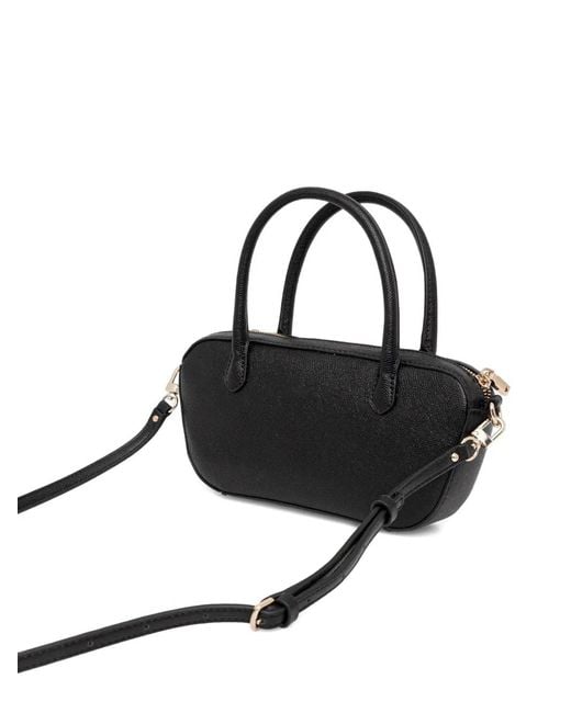 Guess Black Davina Logo-Detail Tote Bag