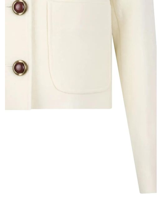 Fortela White Veste À Boutonnière