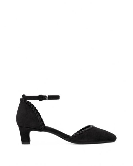 Castaner Black Adela Braided-Trim Pumps