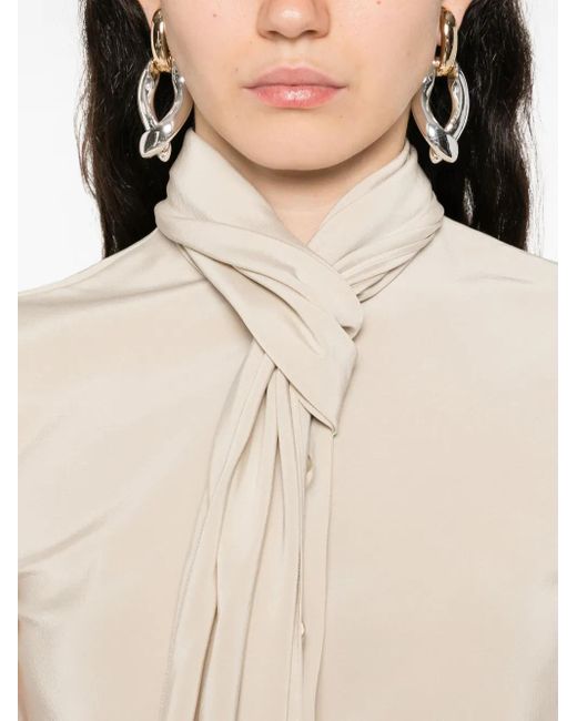 Alberta Ferretti Natural Elastan Top
