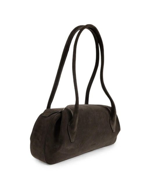 Yuzefi Black Oyster Shoulder Bag