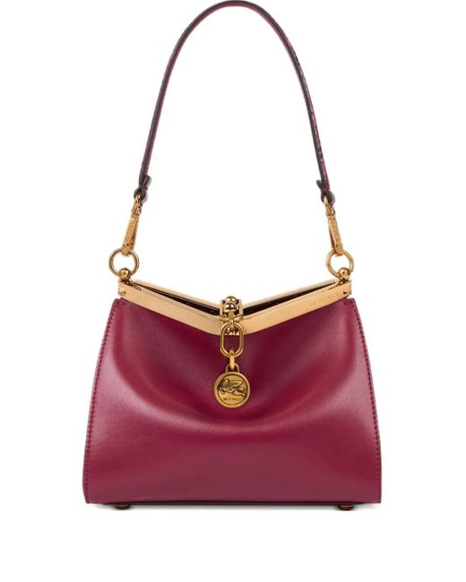 Etro Red Small Vela Shoulder Bag