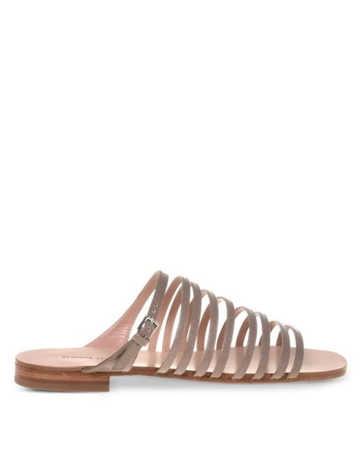 Alberta Ferretti Pink Leather Sandals