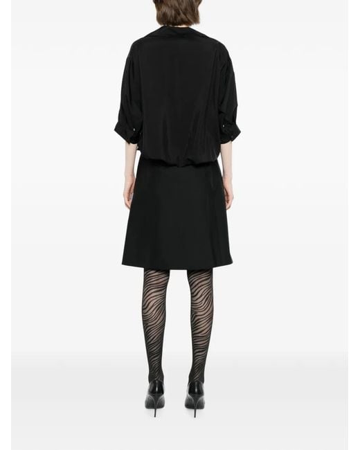 JNBY Black Belted Shirt Dress