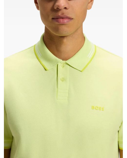 Boss Yellow Polo Polo Shirt for men