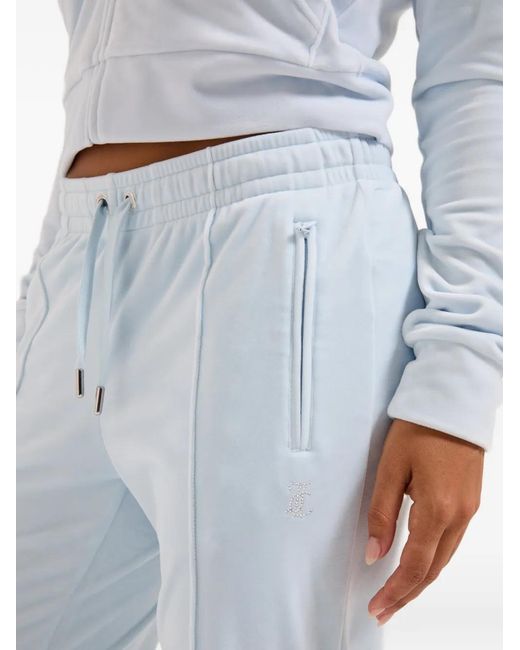 Juicy Couture Blue Elastoc-Waist Track Pants