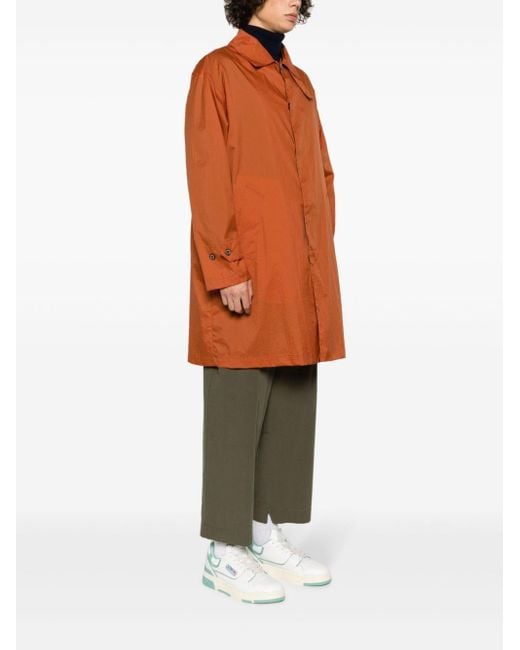 Mackintosh Orange Soho Ripstop-texture Raincoat for men