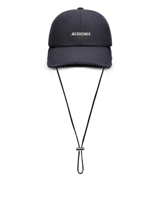 Gorra The Artichaut con bordes deshilachados Jacquemus de color Black