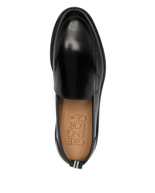 Mocassini di Green George in Black da Uomo