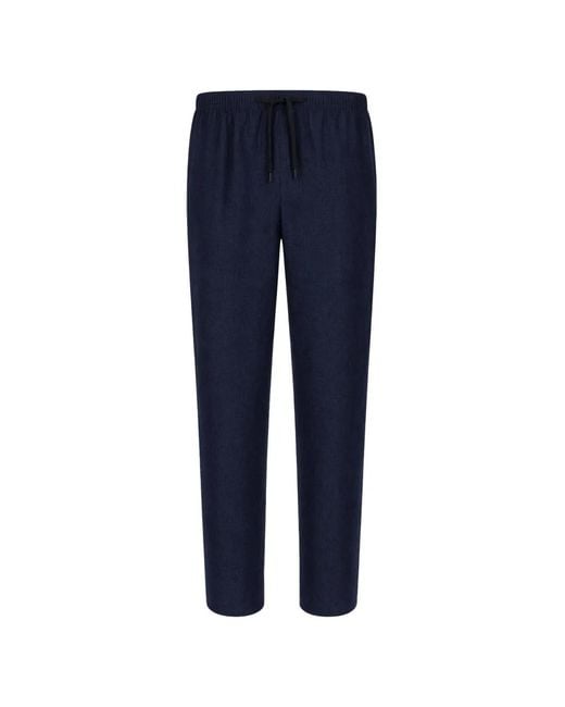 Cellar Door Blue Drawstring-Waist Trousers for men