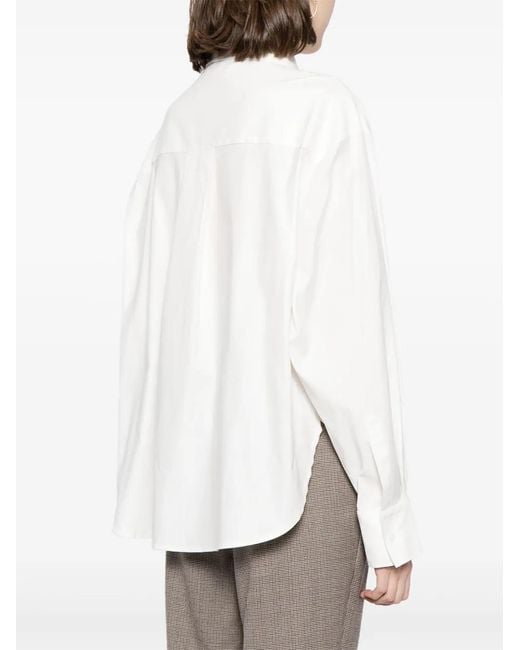 Reformation White Andy Organic-Cotton Shirt