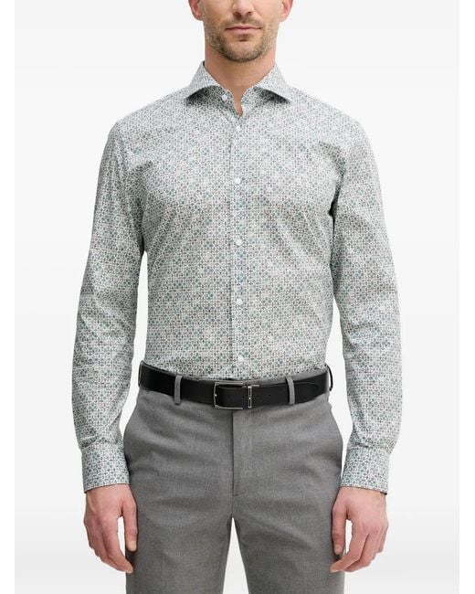 Joop! Gray Patterned Shirt for men