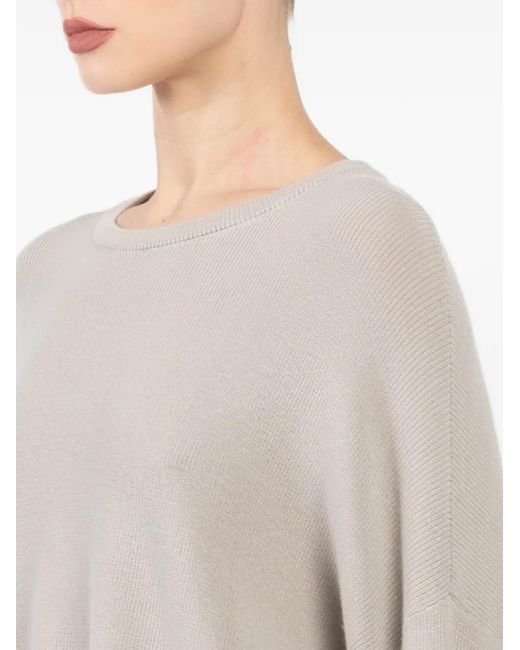 Dusan White Long-Sleeve Sweater