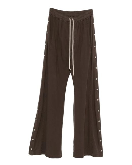 Rick Owens Brown Drawstring Wide-Leg Trousers for men