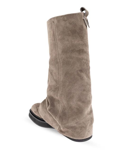 The Attico Gray Robin Combat Boot