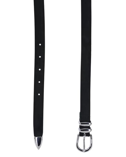 Andersons White Genevieve Suede Belt