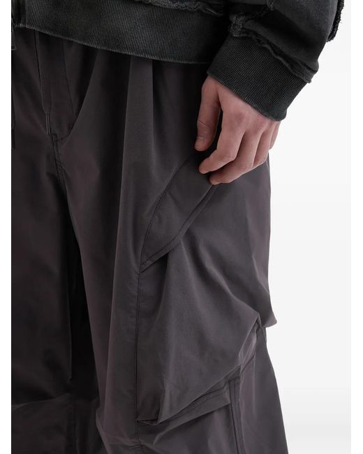 FIVE CM Gray Elasticated Multi Pocket Trousers for men