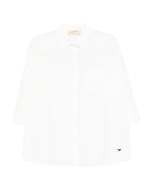 Weekend by Maxmara White Three-Quarter Sleeve Shirt