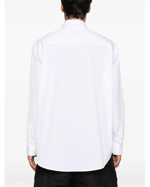 Off-White c/o Virgil Abloh White Logo-Embroidered Shirt for men