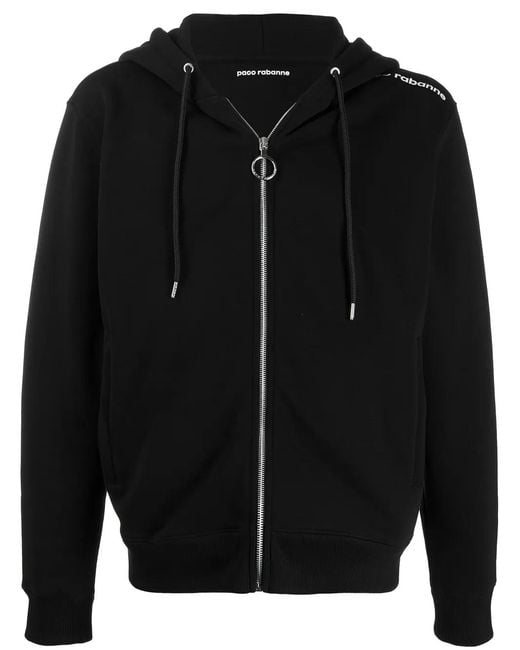 Rabanne Black Logo Shoulder Cardigan