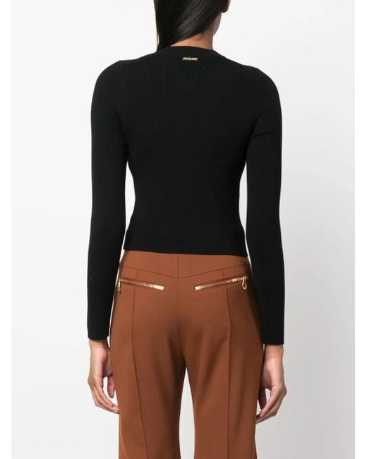 MICHAEL Michael Kors Black Button-Fastening Long-Sleeve Top