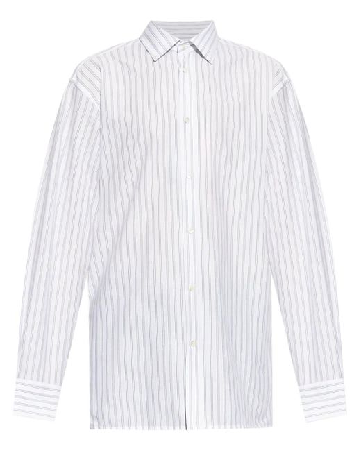 メンズ Maison Margiela ストライプ シャツ White