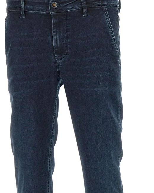 Re-hash Five-Pocket-Jeans Mit Logo-Patch in Blue für Herren