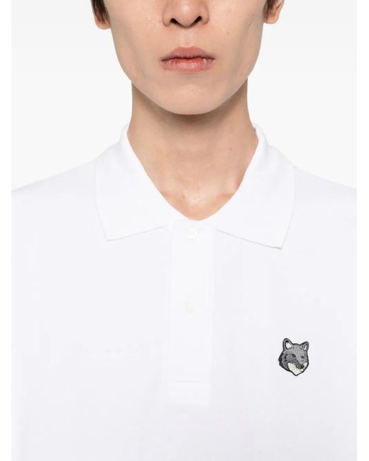 Maison Kitsuné White Fox Head Comfort Polo for men