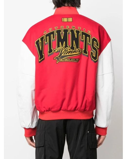 VTMNTS Embroidered Logo Bomber Jacket