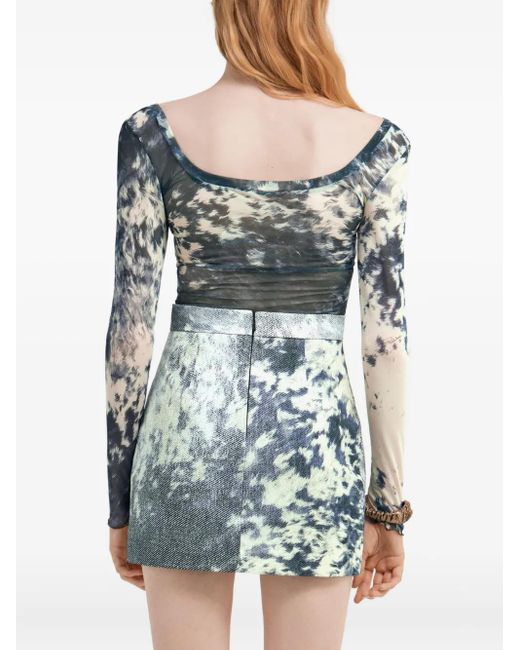 Camiseta con estampado Appaloosa Roberto Cavalli de color Blue