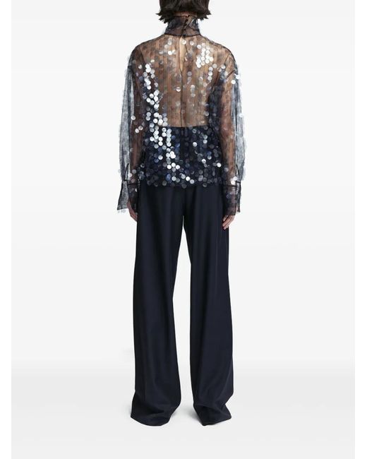 16Arlington Gray Olall Sequinned Top