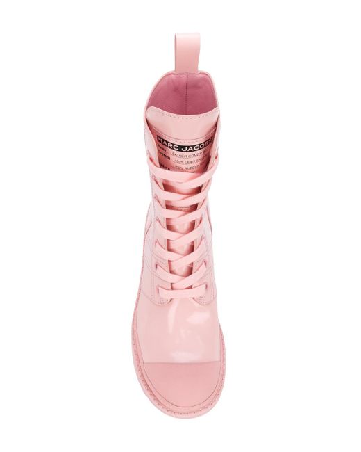 Marc Jacobs Bristo Lace up Combat Boots in Pink Lyst