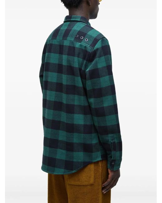 Osklen Blue Check-Patterned Shirt for men
