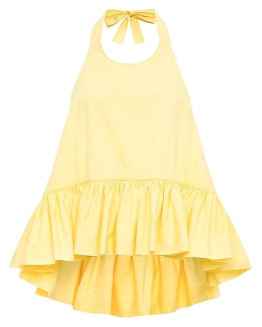 Azeeza Yellow Plath Blouse