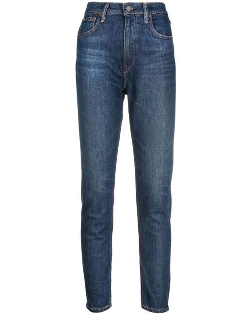 Polo Ralph Lauren Blue High-Rise Skinny Jeans