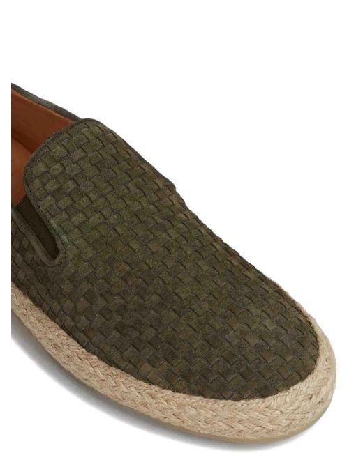 Officine Creative Green Bowline Woven Braided-Midsole Shoes for men