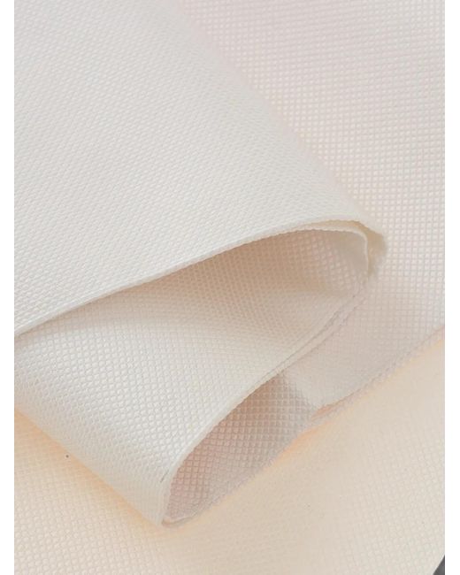 Corneliani White Logo-Patch Scarf for men