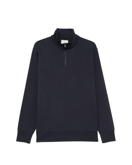 Gant Blue Quarter-Zip Sweater for men