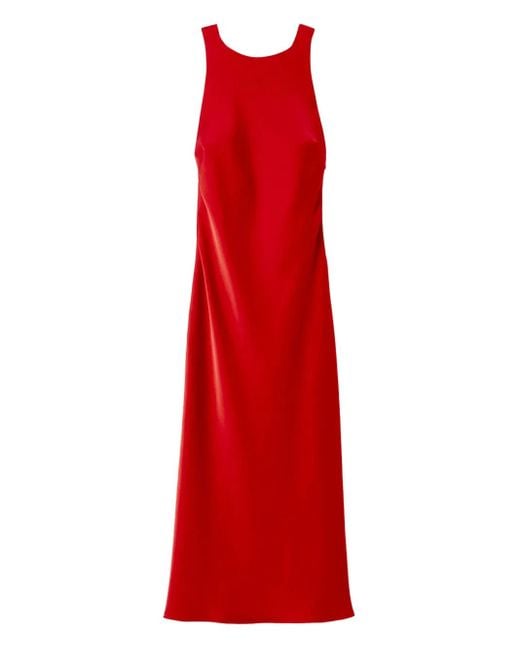 Claudie Pierlot オープンバック サテンマキシドレス Red