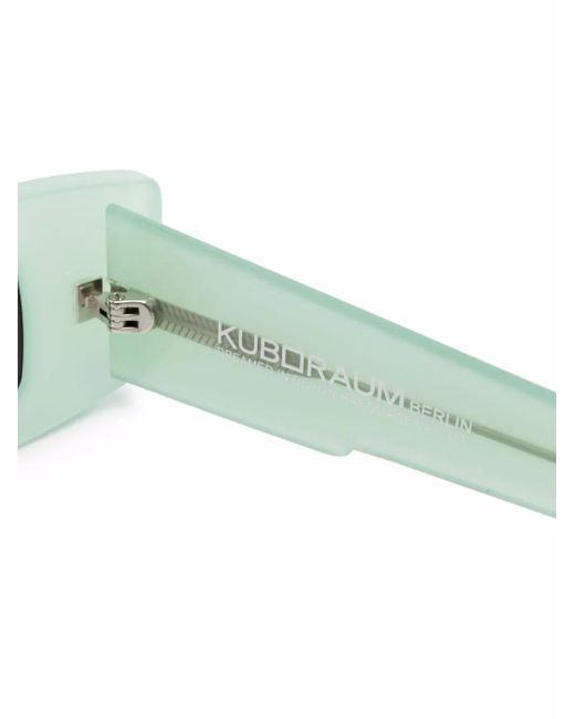 Kuboraum Green Rectangular-Frame Sunglasses