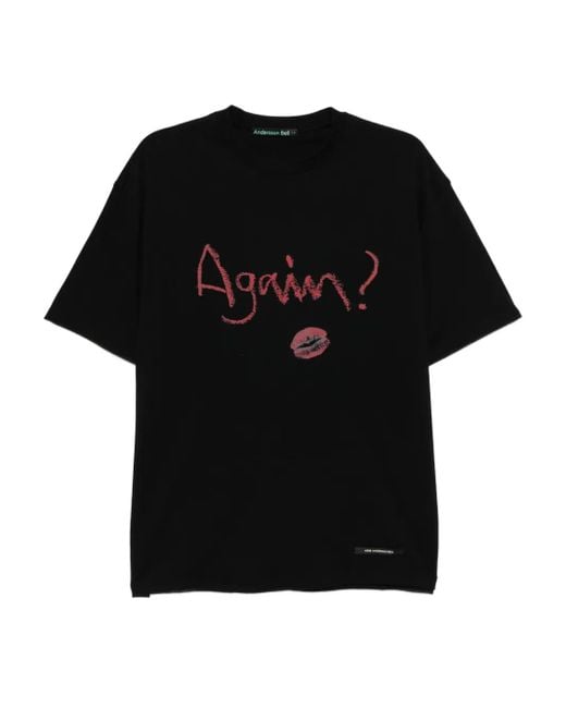 ANDERSSON BELL Black Printed T-shirt