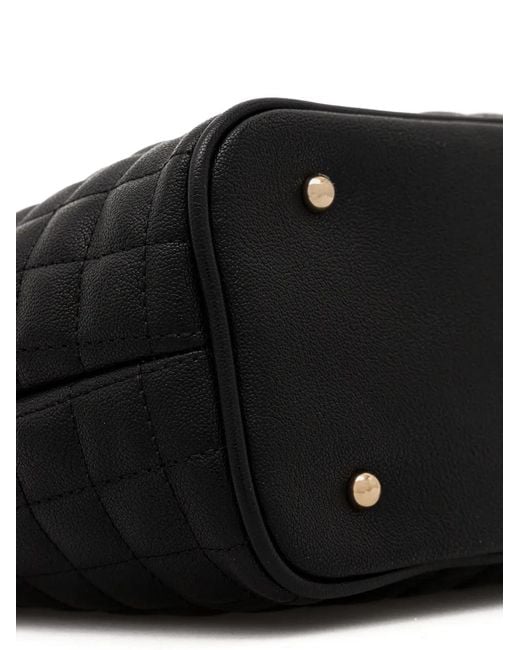Guess Black Nadira Quilted Shoulder Bag