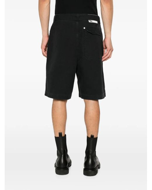 Etudes Studio Black Short À Taille Ceinturée