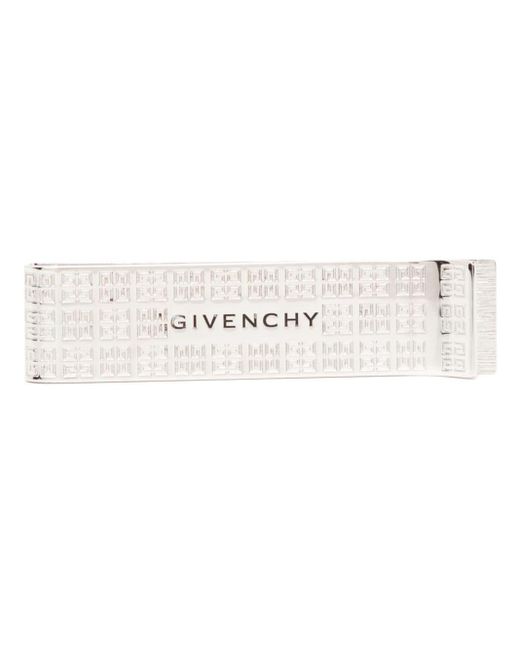 Givenchy Natural 4g Monogram-engraved Tie Clip for men