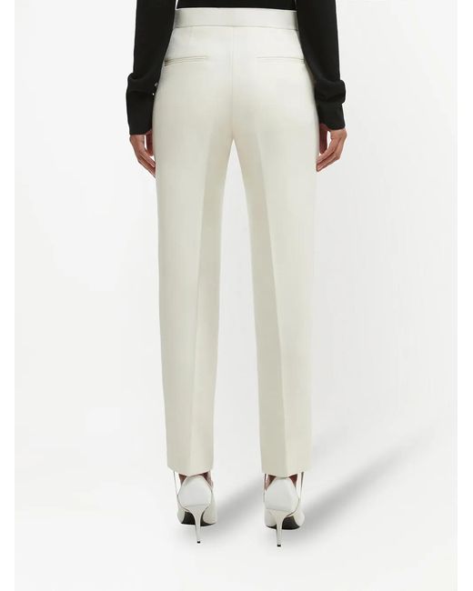 Wardrobe NYC White Low-Rise Straight-Leg Trousers