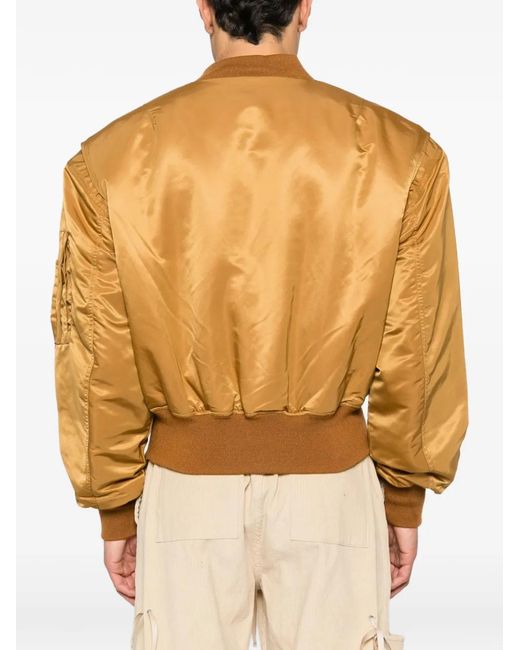 Chaqueta bómber corta de manga larga Entire studios de color Brown