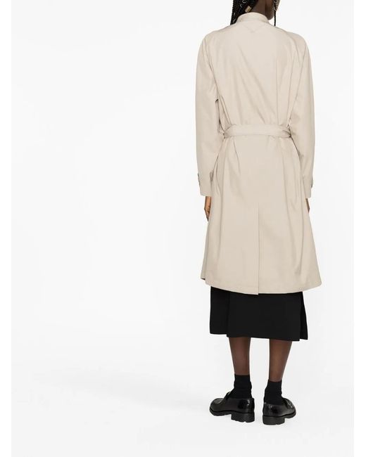 Prada Natural Double-Breasted Trench Coat