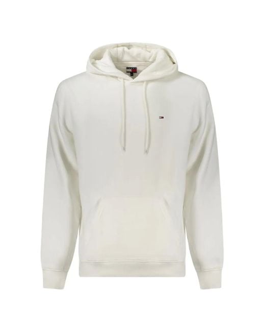 Tommy Hilfiger White Hoodie À Patch Logo for men